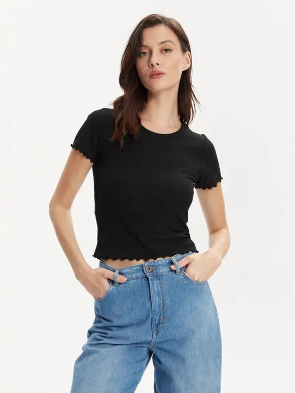 Only ONLY T-shirt Emma 15201206 Crna Regular Fit