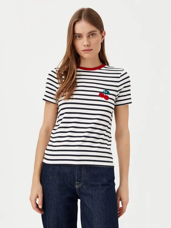 Only ONLY T-shirt Heart 15318959 Tamnoplava Regular Fit