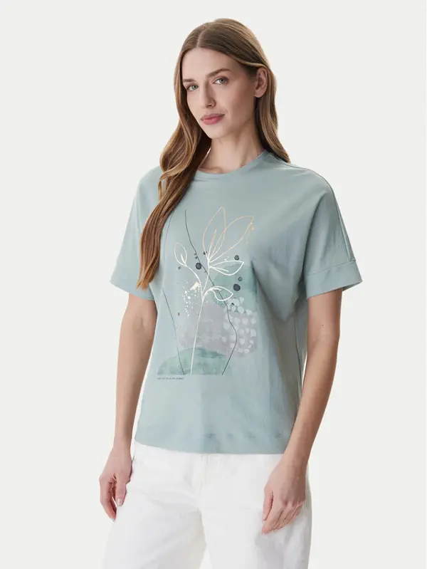 Only ONLY T-shirt Jany 15356044 Zelena Regular Fit