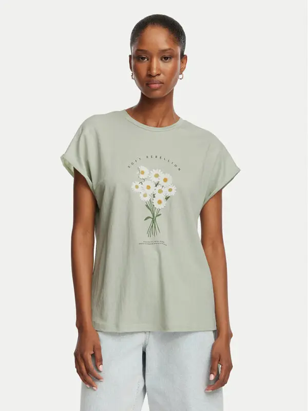 Only ONLY T-shirt Jany 15372108 Svijetlo zelena Regular Fit