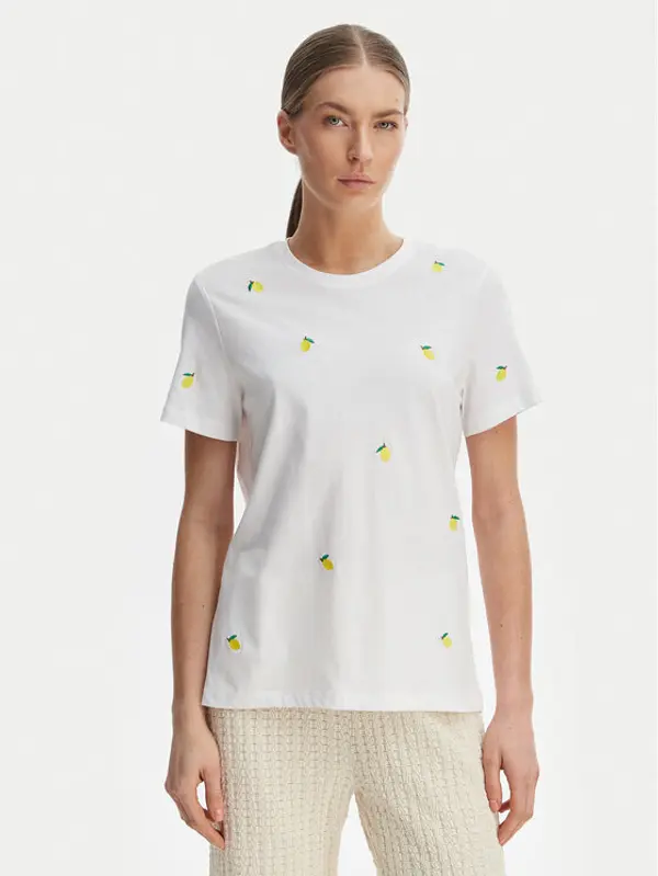 Only ONLY T-shirt Ketty 15288473 Bijela Regular Fit