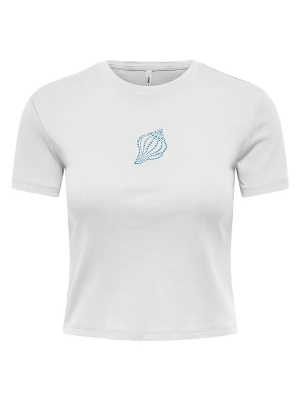 Only ONLY T-shirt Kira 15346419 Bijela Regular Fit