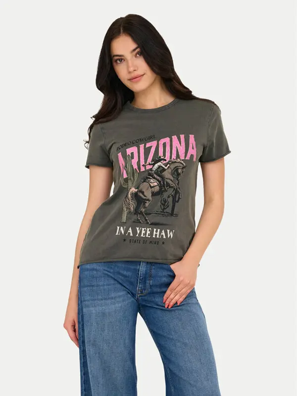Only ONLY T-shirt Lucy 15215721 Siva Regular Fit