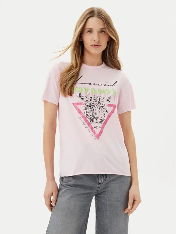 Only ONLY T-shirt Lucy 15307412 Ružičasta Regular Fit