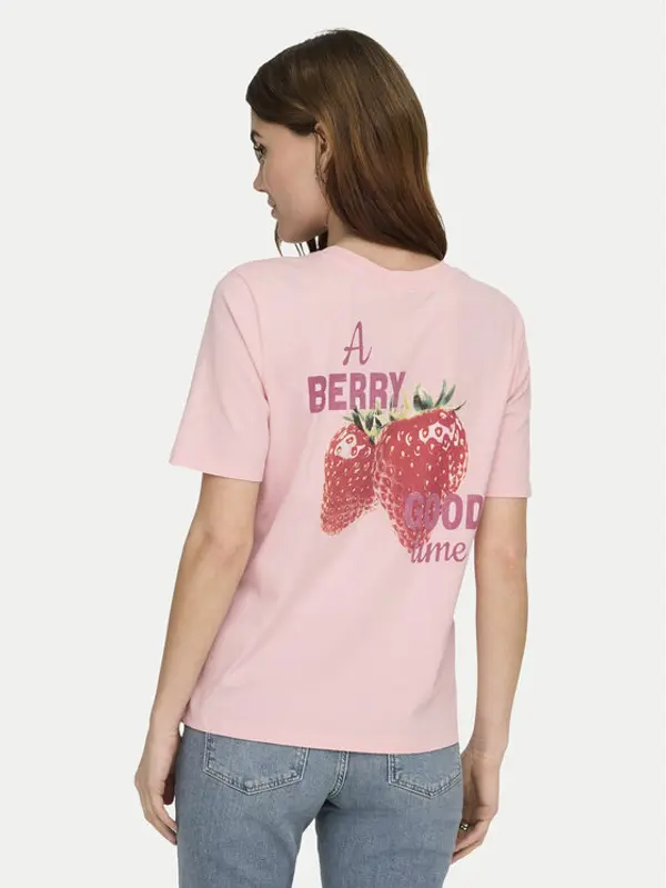 Only ONLY T-shirt Lucy 15367829 Crvena Regular Fit