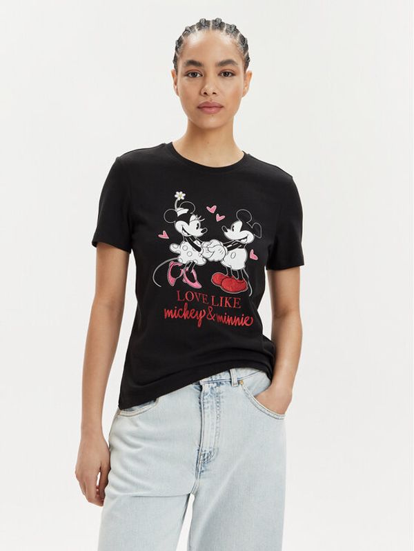 ONLY ONLY T-shirt Mickey 15317991 Crna Regular Fit