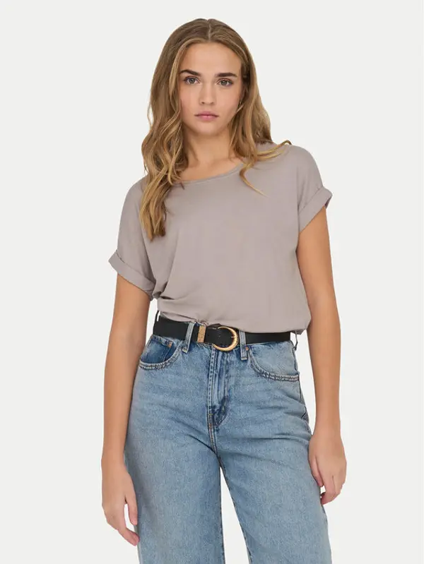 Only ONLY T-shirt Moster 15106662 Bež Loose Fit