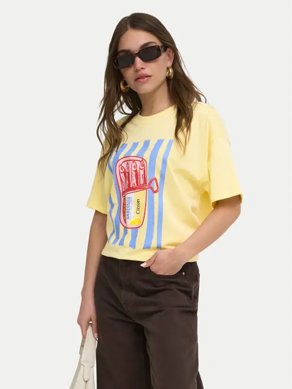Only ONLY T-shirt Vivvi 15346761 Crna Regular Fit