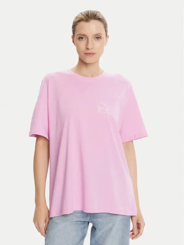 Only ONLY T-shirt Vivvi 15346761 Ružičasta Regular Fit