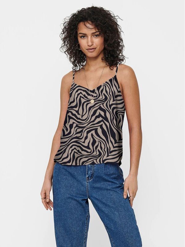 ONLY ONLY Top 15222159 Smeđa Regular Fit