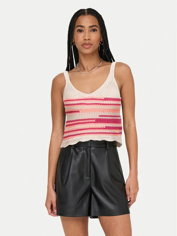 Only ONLY Top Merida 15344404 Ružičasta Regular Fit