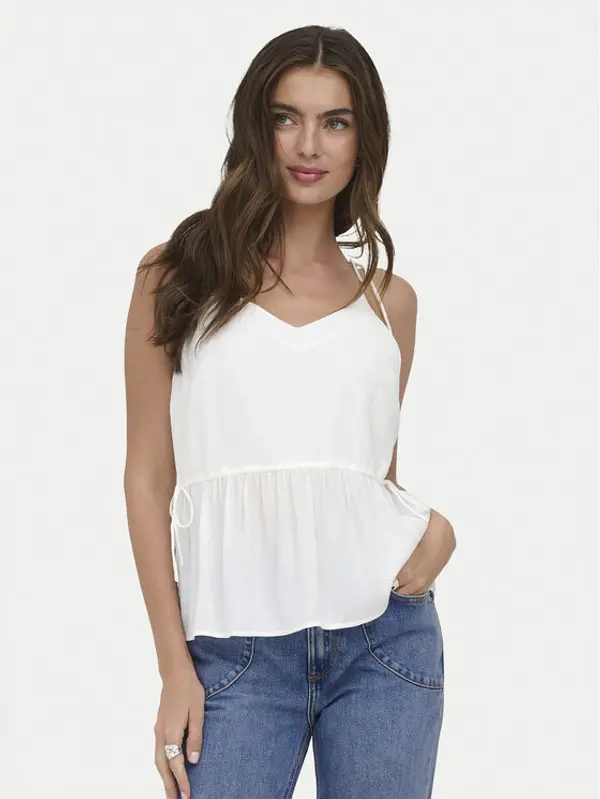 Only ONLY Top Nele 15370325 Bijela Regular Fit