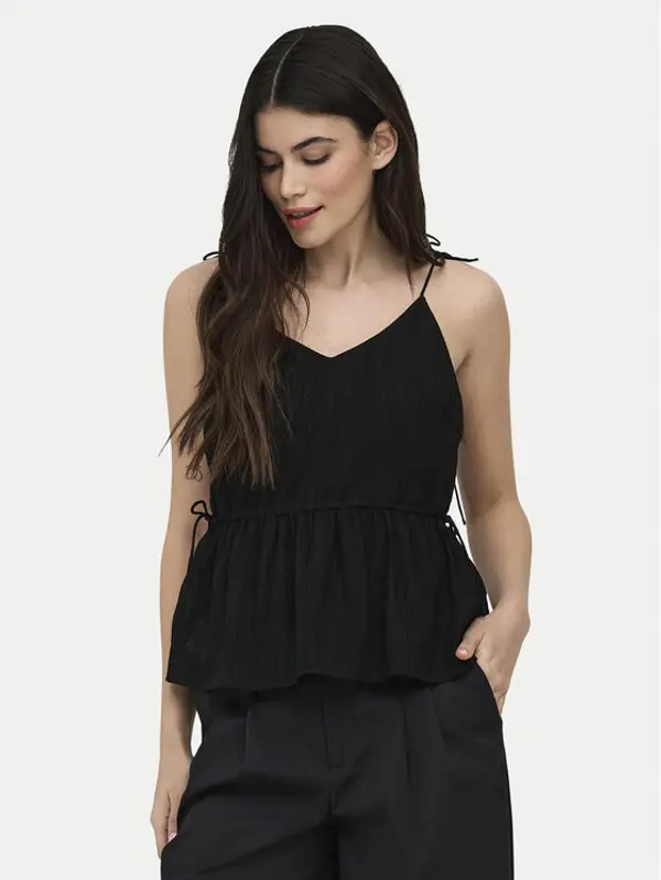 Only ONLY Top Nele 15370325 Crna Regular Fit