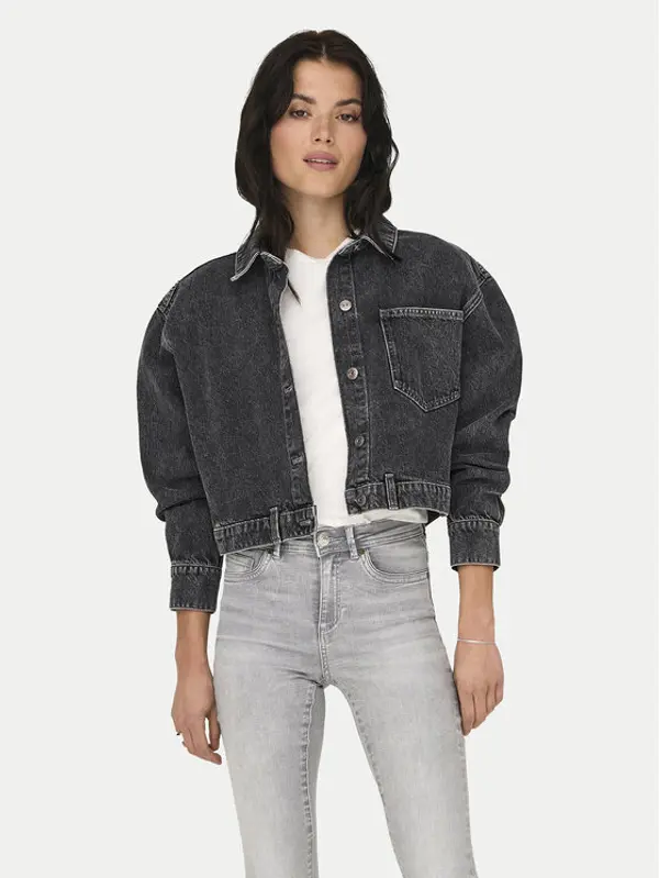 Only ONLY Traper jakna Emaline 15330000 Siva Loose Fit
