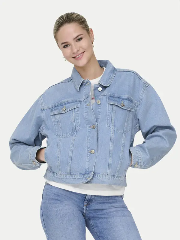 Only ONLY Traper jakna Harper 15363548 Plava Regular Fit