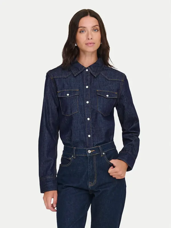 Only ONLY traper košulja Charlize 15364777 Plava Regular Fit