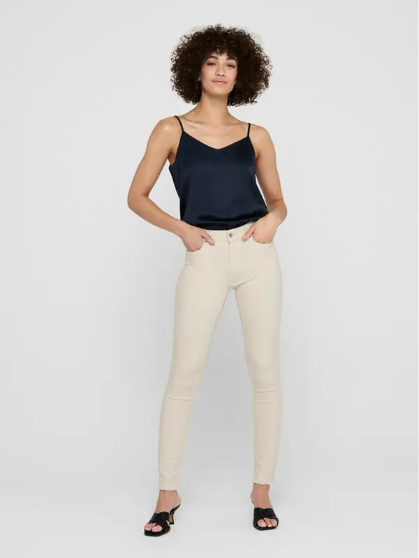 Only ONLY Traperice 15218655 Écru Skinny Fit