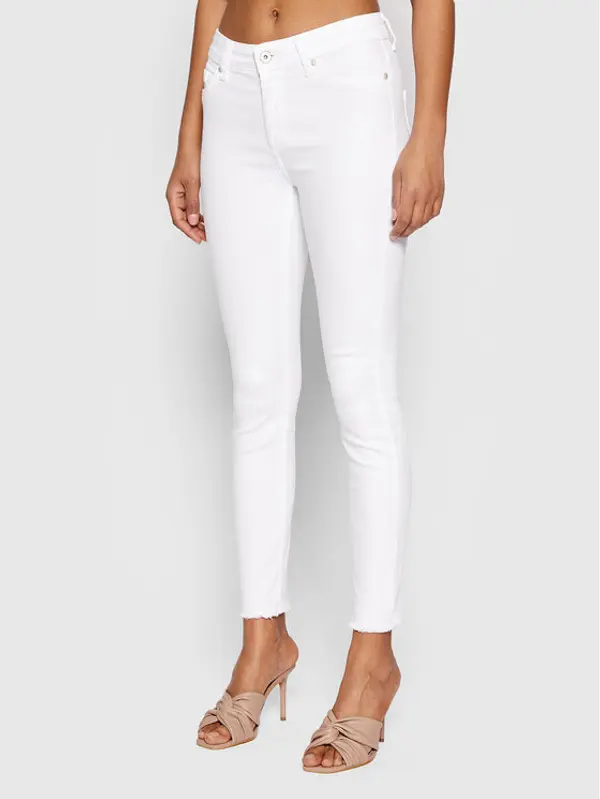 Only ONLY Traperice Blush 15155438 Bijela Skinny Fit