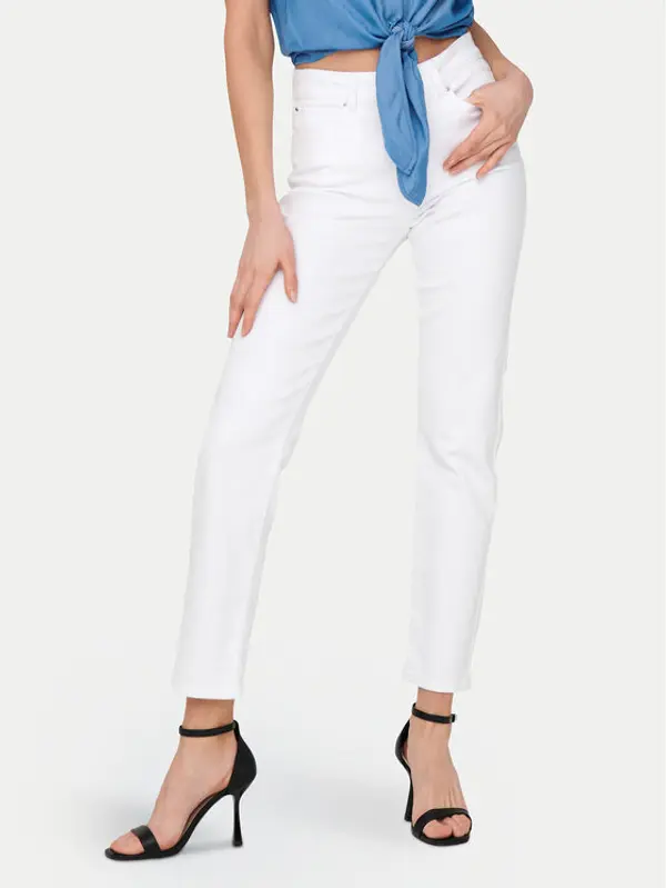 Only ONLY Traperice Emily 15292435 Bijela Straight Fit