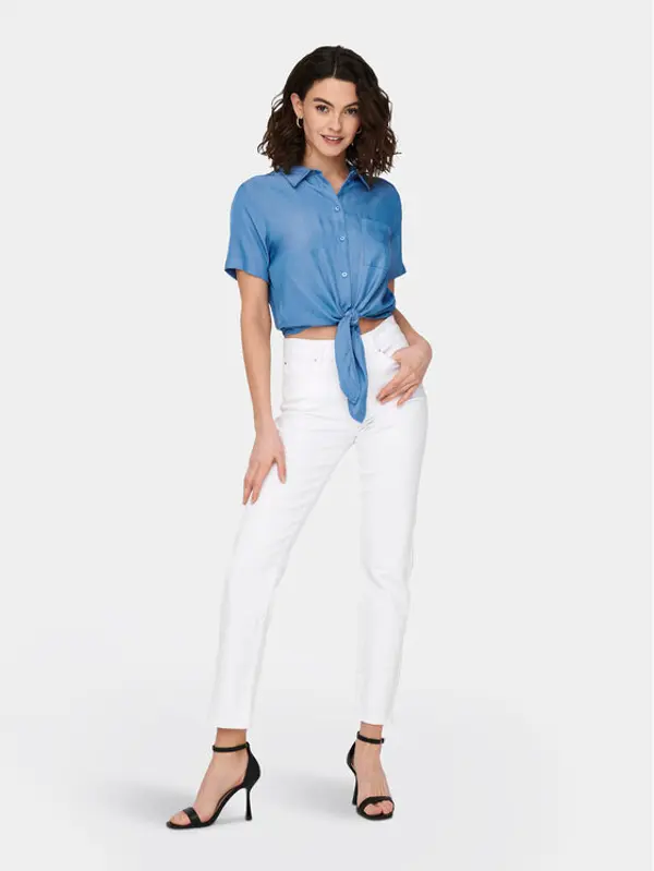 Only ONLY Traperice Emily 15292435 Bijela Straight Fit