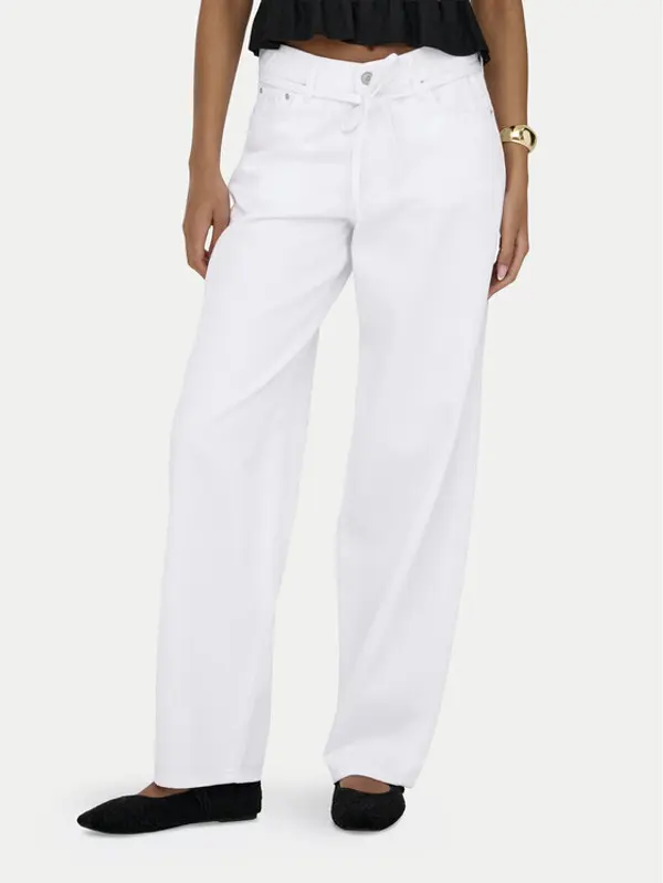 Only ONLY Traperice Gianna 15363227 Bijela Balloon Fit