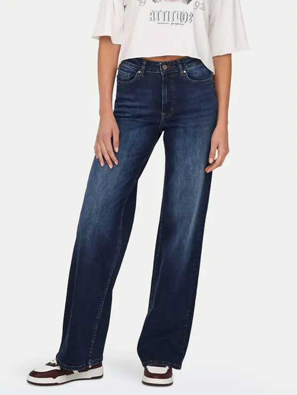 Only ONLY Traperice Madison 15318405 Tamnoplava Wide Leg