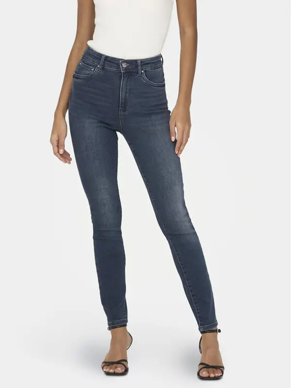 Only ONLY Traperice Mila 15231285 Tamnoplava Skinny Fit