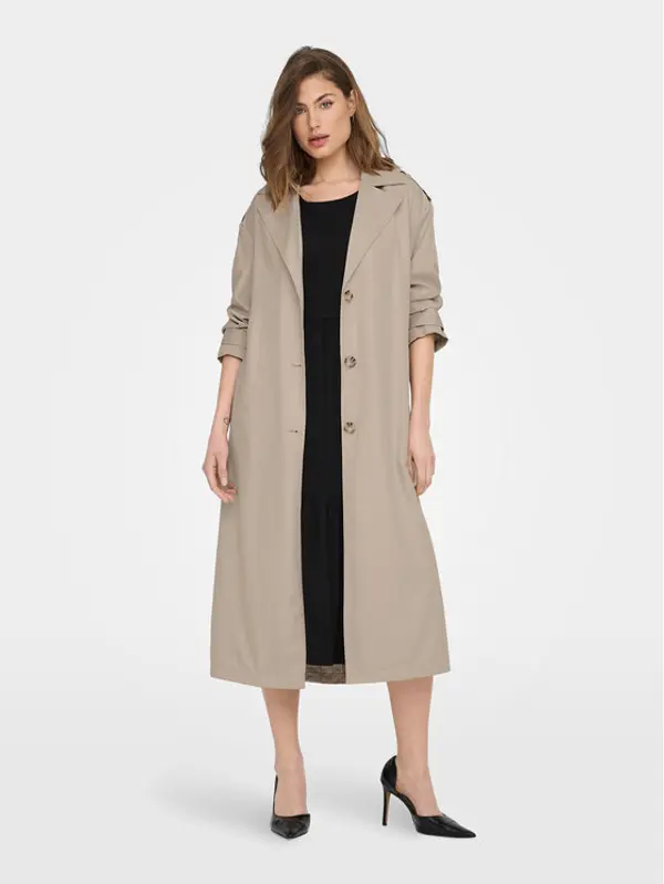 Only ONLY Trench 15217799 Bež Relaxed Fit