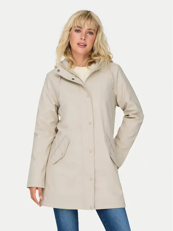 Only ONLY Vodootporna jakna Sally 15206116 Bež Regular Fit