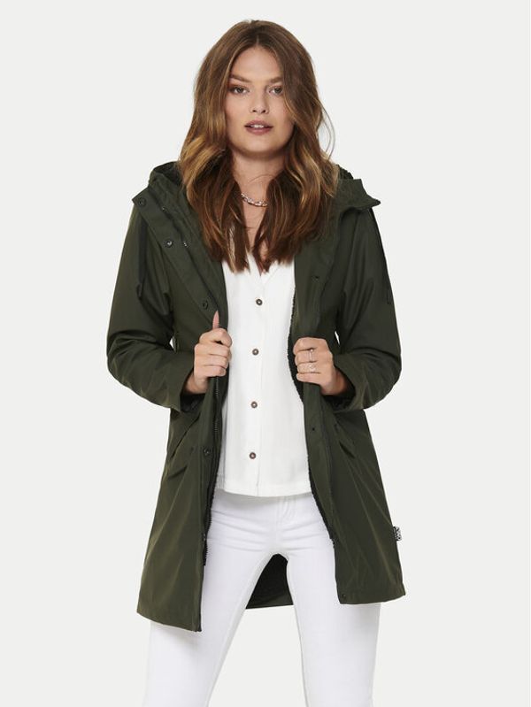 ONLY ONLY Vodootporna jakna Sally 15206116 Zelena Regular Fit
