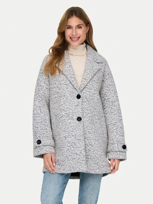 Only ONLY Vuneni kaput Sophia 15321880 Siva Relaxed Fit