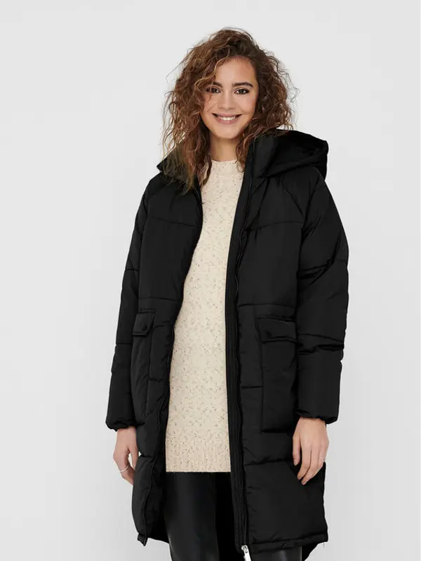 Only ONLY Zimska jakna 15160167 Crna Relaxed Fit