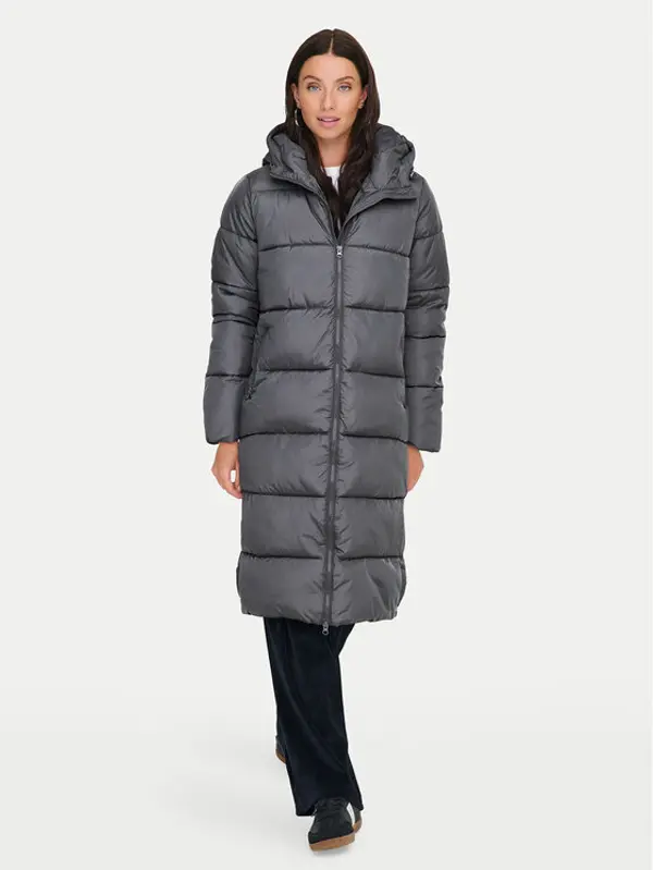 Only ONLY Zimska jakna Montana 15226559 Siva Relaxed Fit