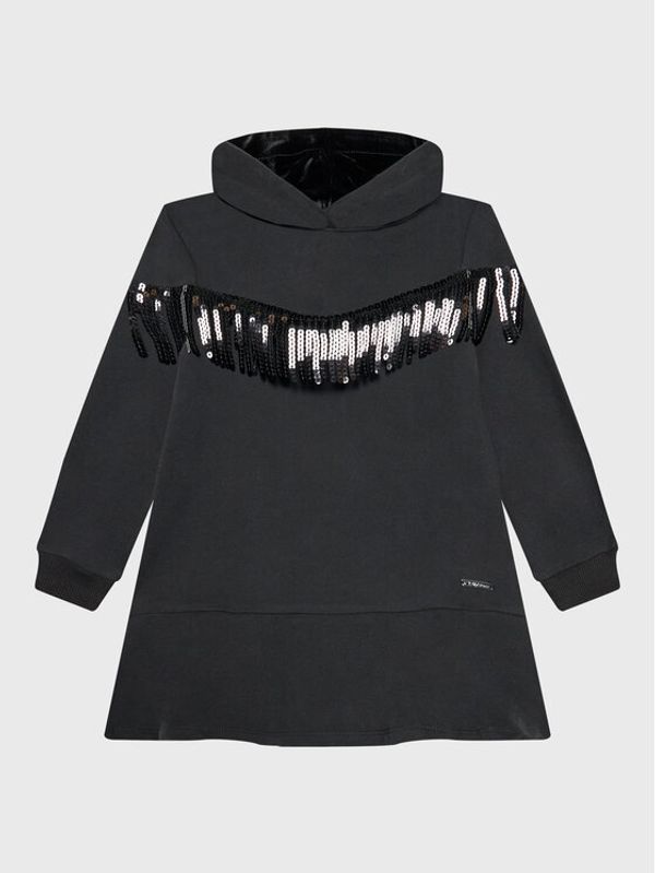 Original Marines Original Marines Džemper haljina DCA3621F Crna Regular Fit