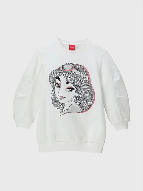 Original Marines Original Marines Majica dugih rukava DISNEY DCAV3649F Écru Regular Fit