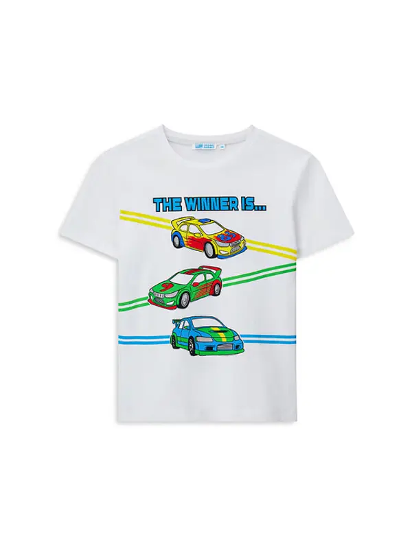 Original Marines Original Marines T-shirt DFP2249CM Bijela Regular Fit