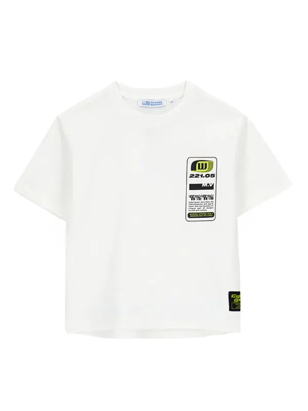 Original Marines Original Marines T-shirt DFP4036YM Bijela Regular Fit
