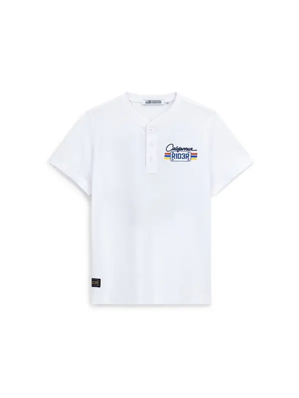 Original Marines Original Marines T-shirt DFP4198YM Bijela Regular Fit