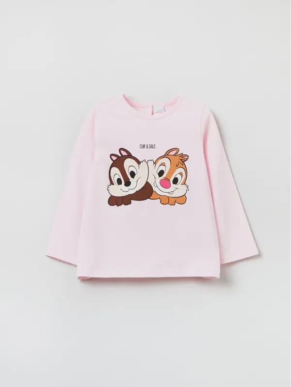 OVS OVS Majica Chip & Dale 1625506 Ružičasta Regular Fit