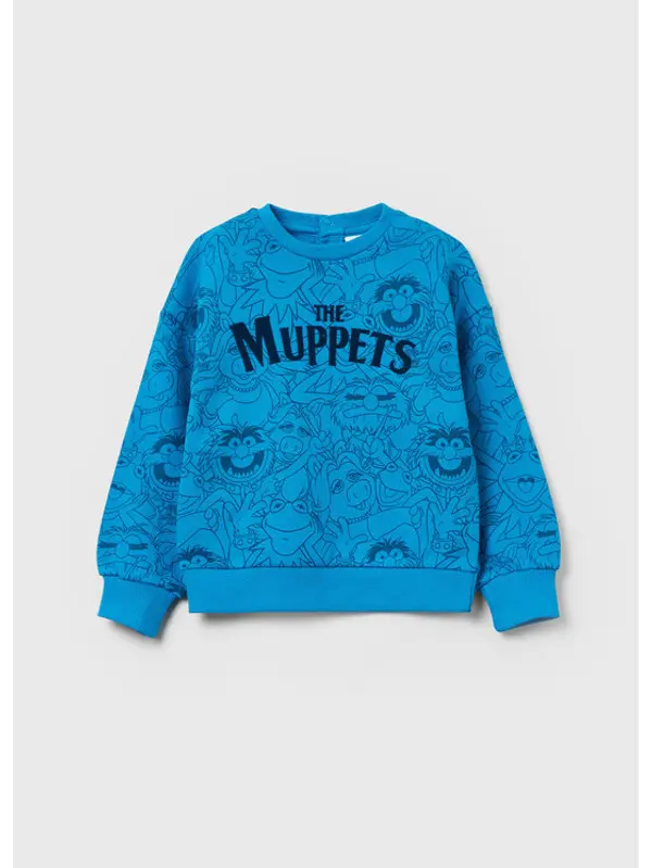 OVS OVS Majica dugih rukava DISNEY 1607656 Plava Regular Fit