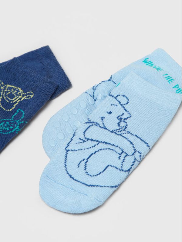 OVS OVS Set od 2 para dječjih visokih čarapa 1605619 Plava