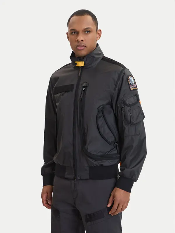 Parajumpers Parajumpers Prijelazna jakna Wes 26SMPMJKMA02 Crna Regular Fit