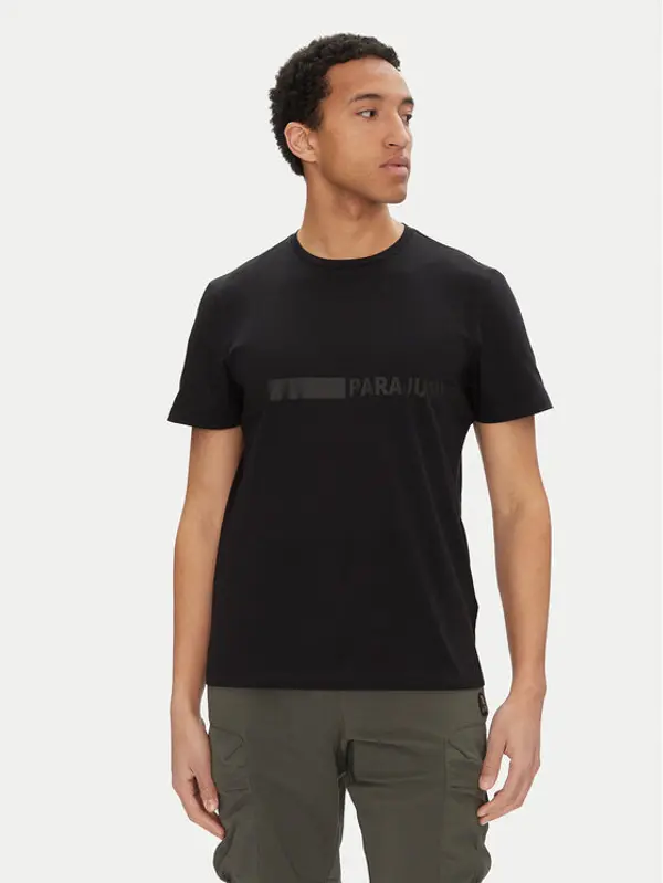 Parajumpers Parajumpers T-shirt Space 25SMPMTSXF05 Crna Regular Fit