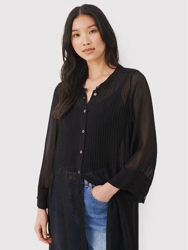 Part Two Part Two Haljina košulja Oliva 30306964 Crna Regular Fit