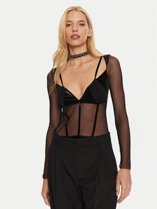 Patrizia Pepe Patrizia Pepe Bodi 2M4400/J230-K103 Crna Regular Fit