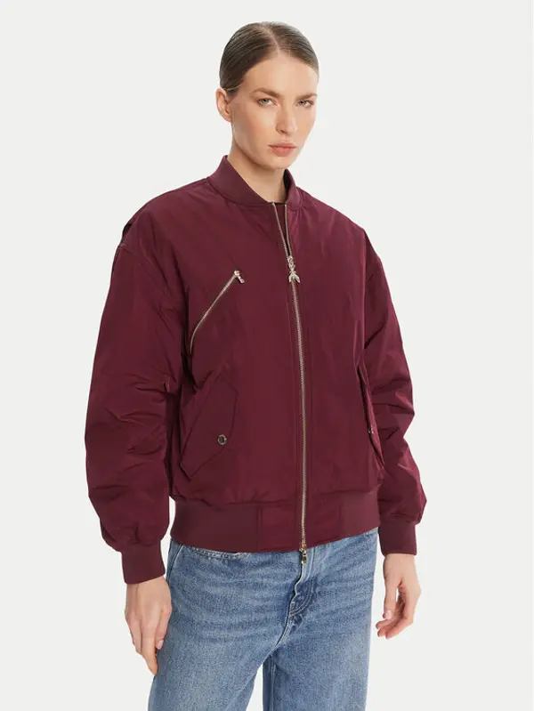 PATRIZIA PEPE Patrizia Pepe Bomber 8O0185 A619 Tamnocrvena Regular Fit