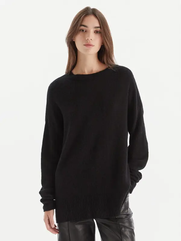 PATRIZIA PEPE Patrizia Pepe Džemper 2K0326 K293 Crna Regular Fit