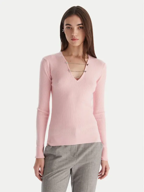 PATRIZIA PEPE Patrizia Pepe Džemper 2K0331/K7S0-M555 Ružičasta Regular Fit