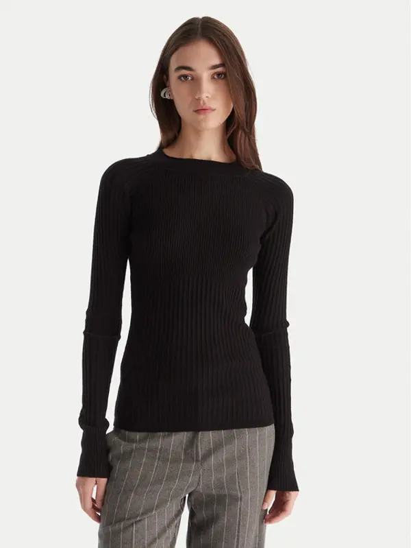 PATRIZIA PEPE Patrizia Pepe Džemper 2K0337/K7S0-K103 Crna Slim Fit