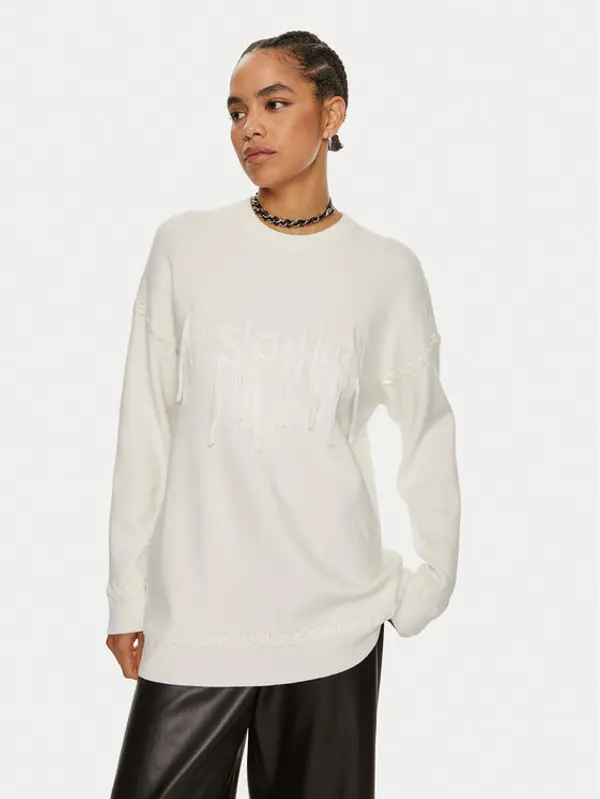 PATRIZIA PEPE Patrizia Pepe Džemper 8K0238 K207-W146 Bijela Regular Fit
